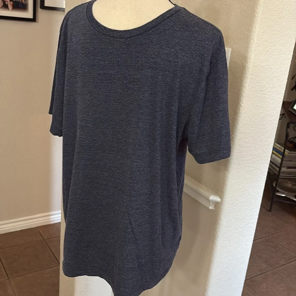J.Crew essential tee blue heathered short sleeve cotton T-shirt Size L